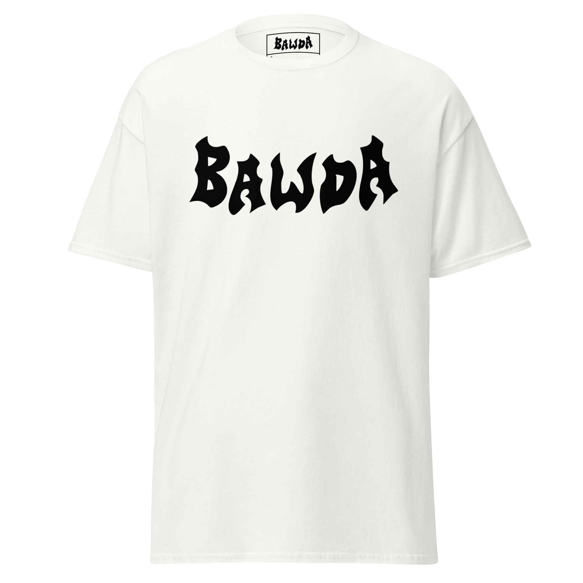 BAWDA™ Essential Unisex Tee — White/Black